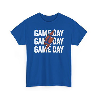 Vintage Game Day Football Lightning Bolt Funny Team Sport T-Shirt