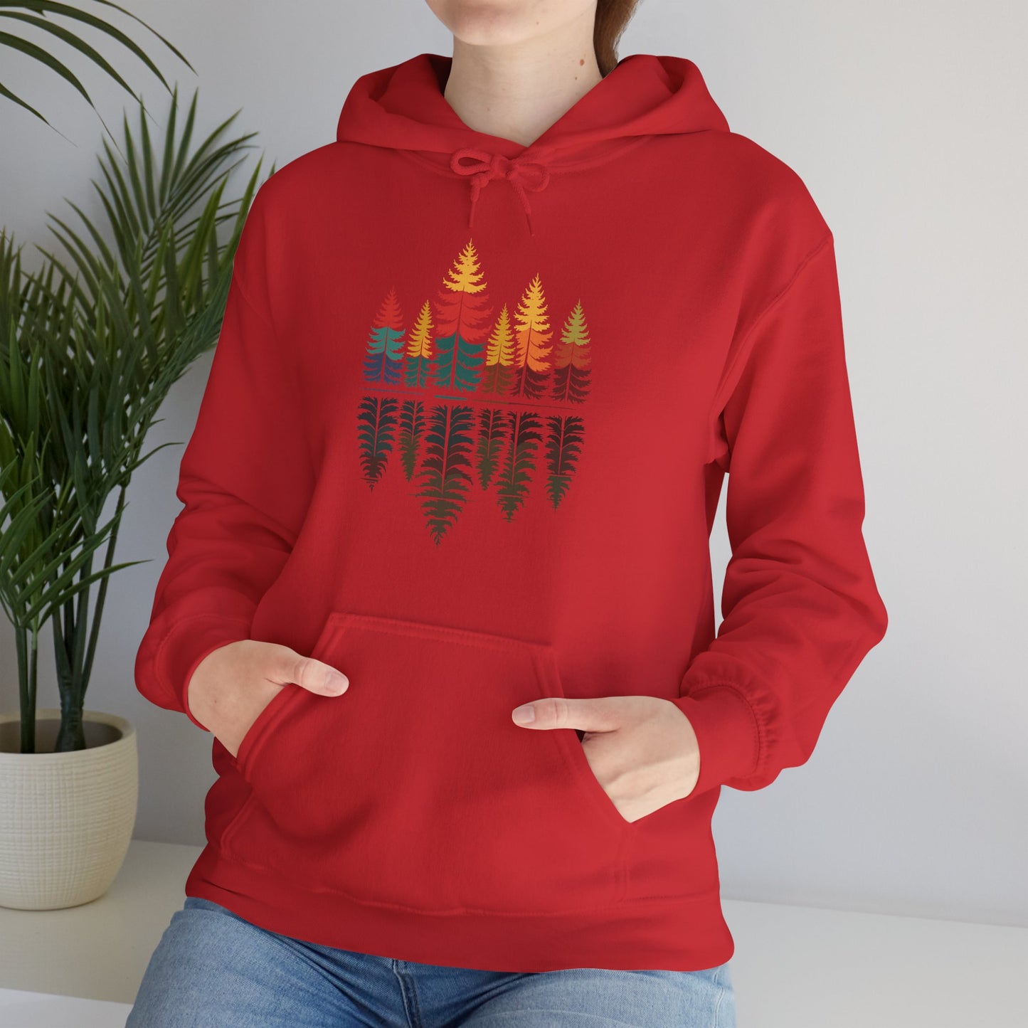 Nature Reflection Forest Trees Outdoor Wildlife Hoodie