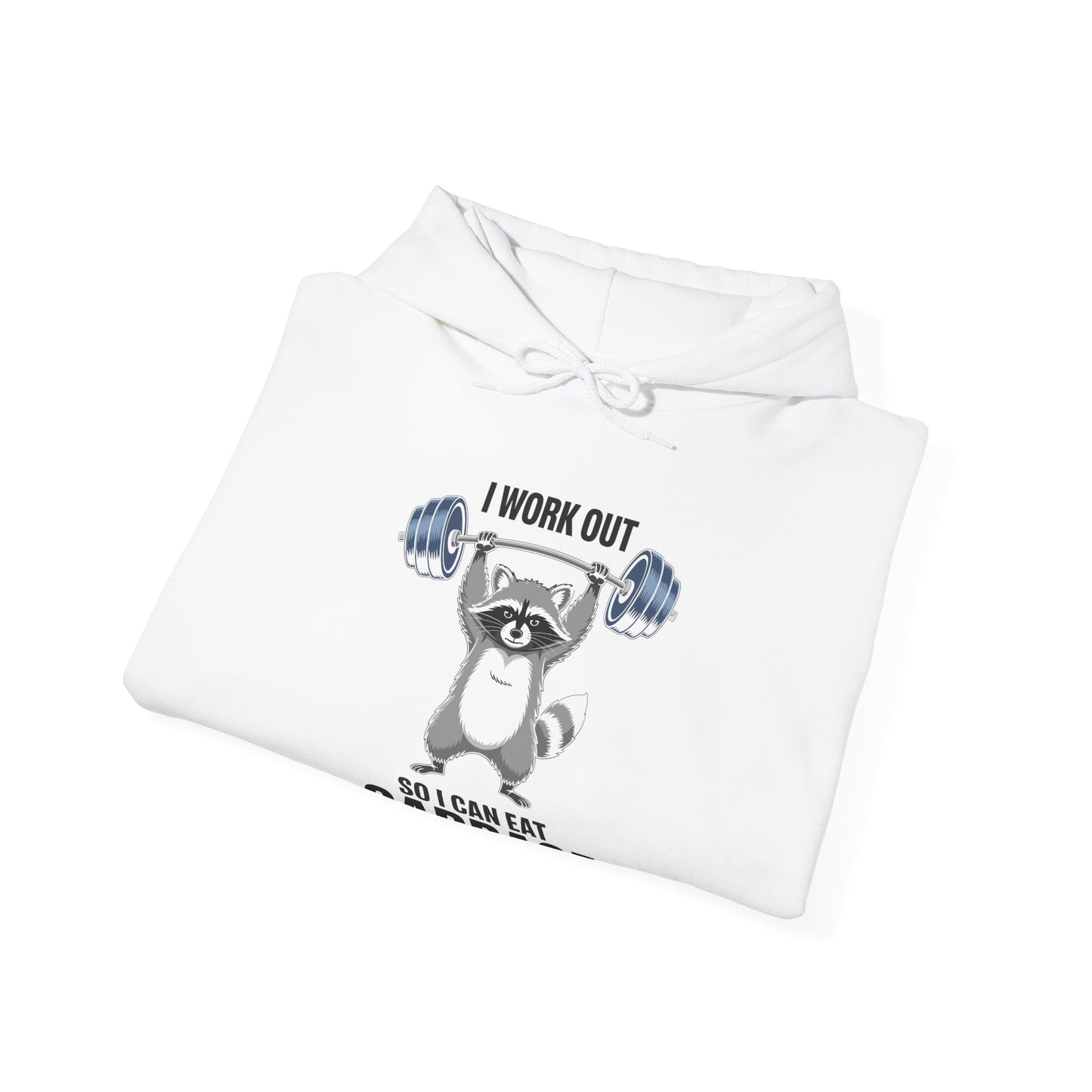 Raccoon Deadlift Bodybuilding Animal Funny Gym Fitness Hoodie
