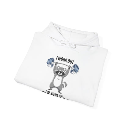 Raccoon Deadlift Bodybuilding Animal Funny Gym Fitness Hoodie