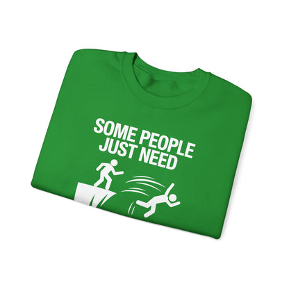 Funny Pat On The Back Adult Sarcastic Design Sweatshirt