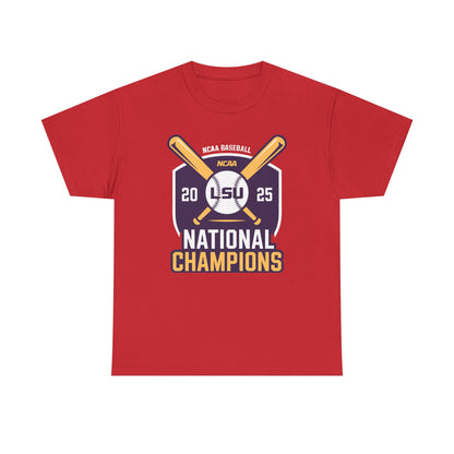 LSU Baseball 2025 National Champions Logo T-Shirt