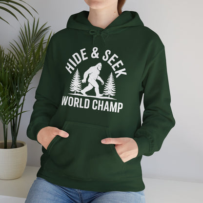 Bigfoot Hide And Seek World Champion Sasquatch Retro Vintage Hoodie