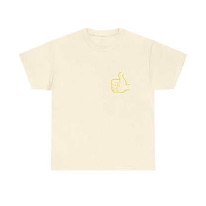 Funny Thumbs Up Emoji Graphic T-Shirt Positive Vibes