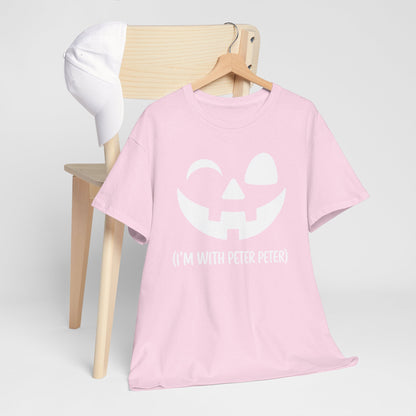 Im With Peter Couple Halloween Adult Eater Pumpkin T-Shirt