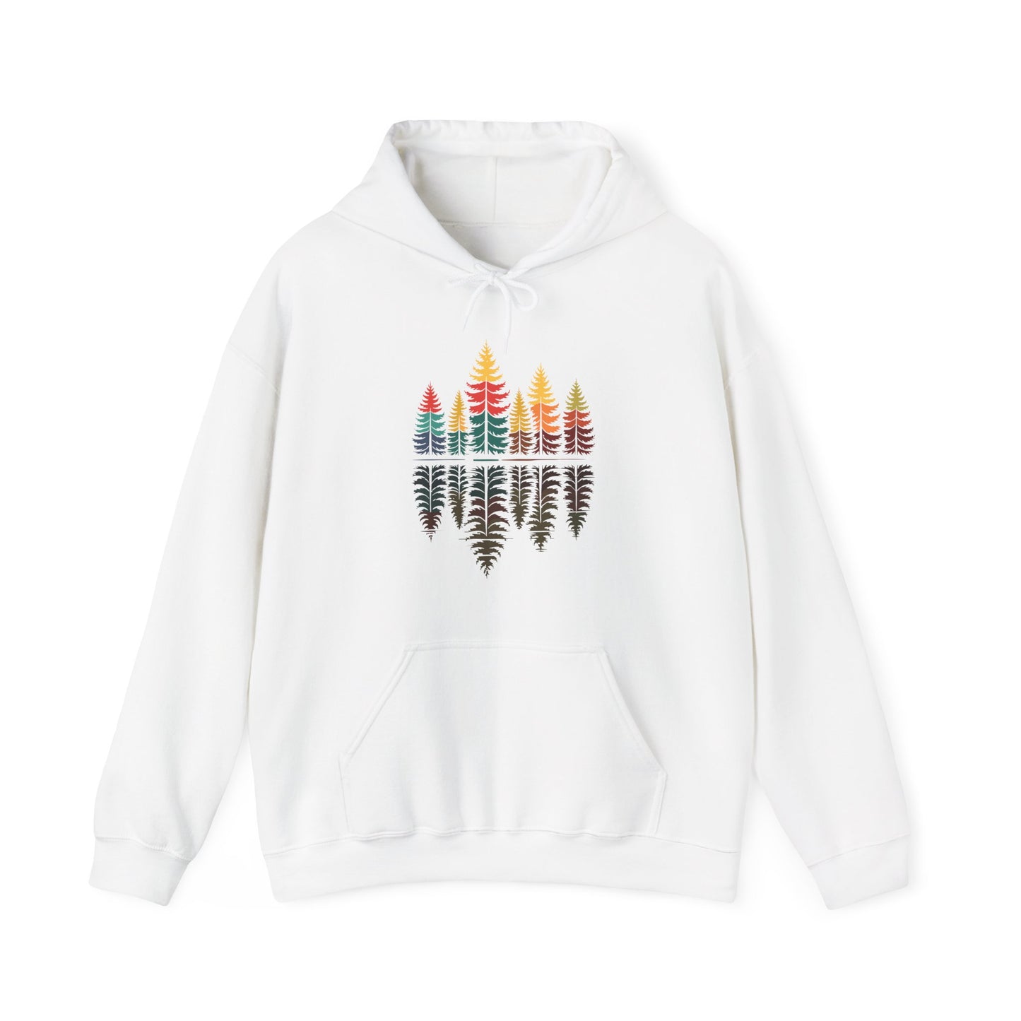 Nature Reflection Forest Trees Outdoor Wildlife Hoodie