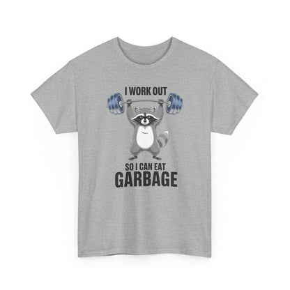 Raccoon Deadlift Bodybuilding Animal Funny Gym Fitness T-Shirt