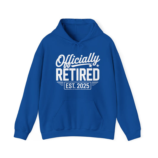 Funny Retirement 2025 Officially Retired 2025 Vintage Humor Hoodie