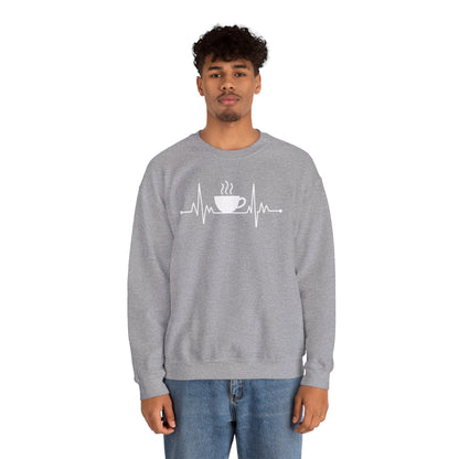 Coffee Heartbeat Drinking Coffee Sweatshirt