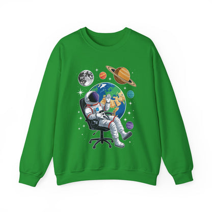 Astronaut Gamer Space Gaming System Planets Sweatshirt