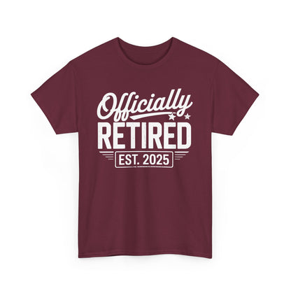 Funny Retirement 2025 Officially Retired Vintage Humor T-Shirt