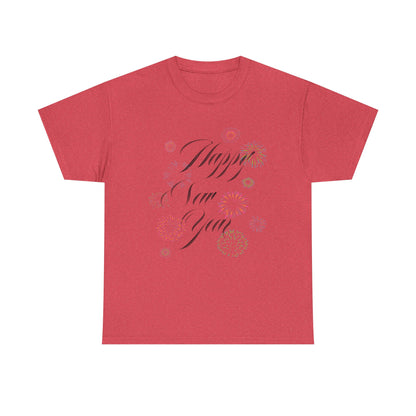 Happy New Year T-Shirt Festive Celebration Tee for Men and Women