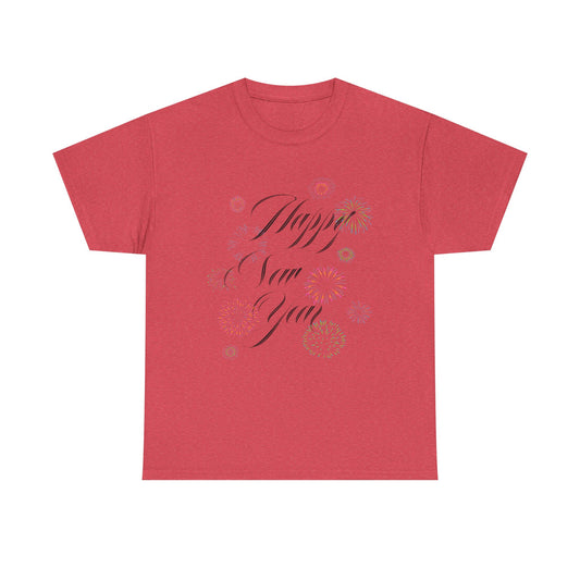 Happy New Year T-Shirt Festive Celebration Tee for Men and Women