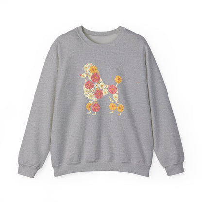 Funny Floral Flower Poodle Mom Grandma Womens Mothers Day Sweatshirt