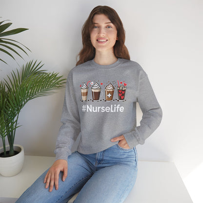 Nurse Life Funny Coffee Nurses Fuel Registered Nurse Medical Sweatshirt