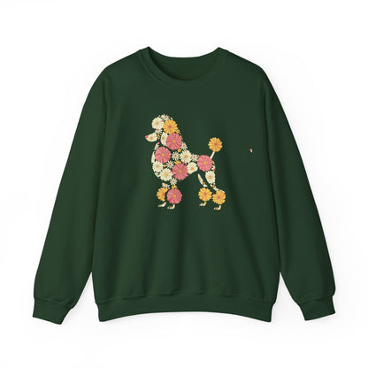Funny Floral Flower Poodle Mom Grandma Womens Mothers Day Sweatshirt