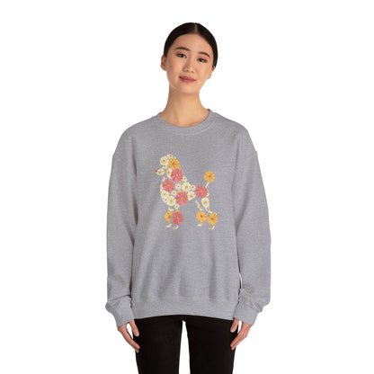 Funny Floral Flower Poodle Mom Grandma Womens Mothers Day Sweatshirt