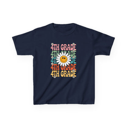 Groovy 4th Grade Back To School First Day of Fourth Grade T-Shirt