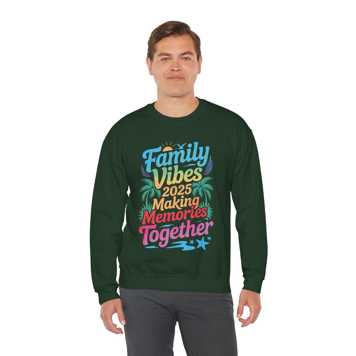 Family 2025 Vibes Family Reunion Vacation Making Memories Sweatshirt