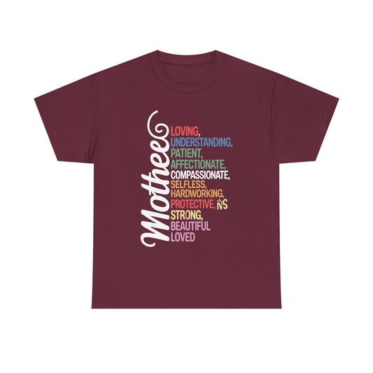MOTHER Meaning Shirt I Love Mom Mothers Day T-Shirt