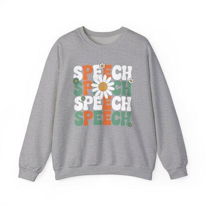 Speech Therapy Retro Speech Language Pathologist Therapist Sweatshirt