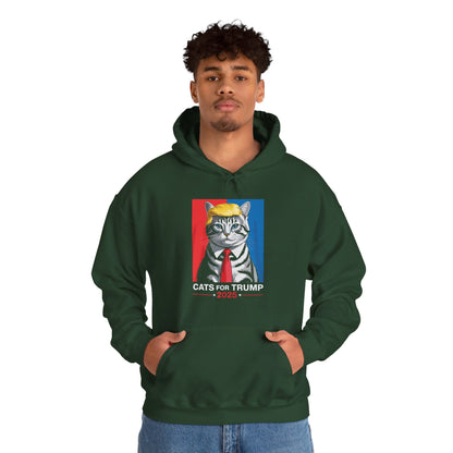 Cats For Trump 2025 Funny Tee For Vance Trump Hoodie