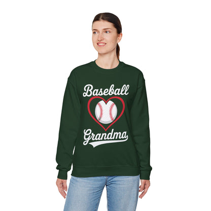 Baseball Grandma Women Baseball Heart Mothers Day Sweatshirt