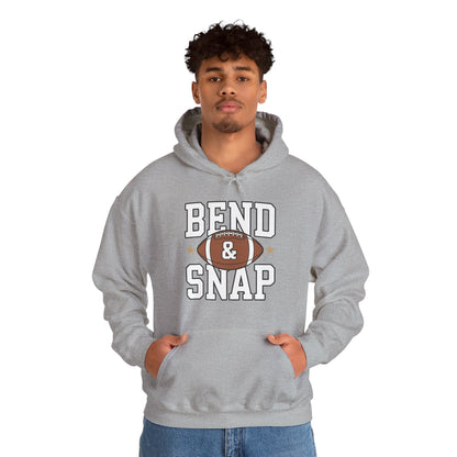 Funny Game Day Touchdown Season Cute Bend and Snap Football Hoodie