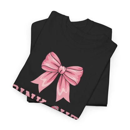 Pink Out Football Bow Preppy Breast Cancer Awareness Women T-Shirt