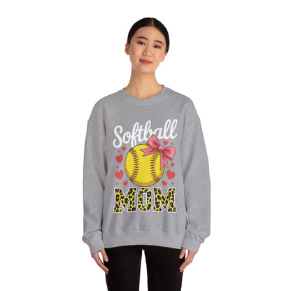 Softball Mom Headband Leopard Softball Ball Mothers Day Mama Sweatshirt