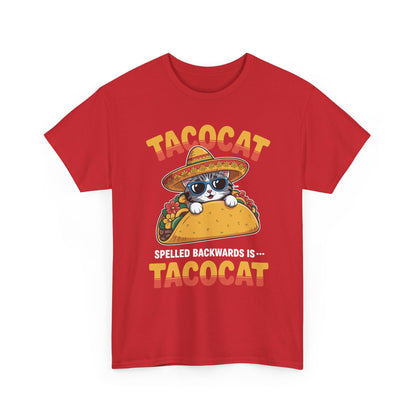 Tacocat Spelled Backwards Taco Cat Cinco De Mayo T-Shirt Men Women