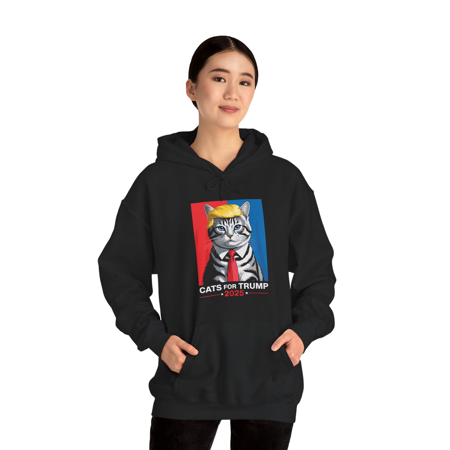 Cats For Trump 2025 Funny Tee For Vance Trump Hoodie