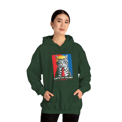 Cats For Trump 2025 Funny Tee For Vance Trump Hoodie