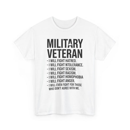 Military Veterans Against Trump 2025 Fight USA Election T-Shirt