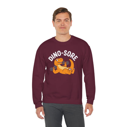 Gym Workout Dino Sore Exercise Fitness Boys Women Men Sweatshirt