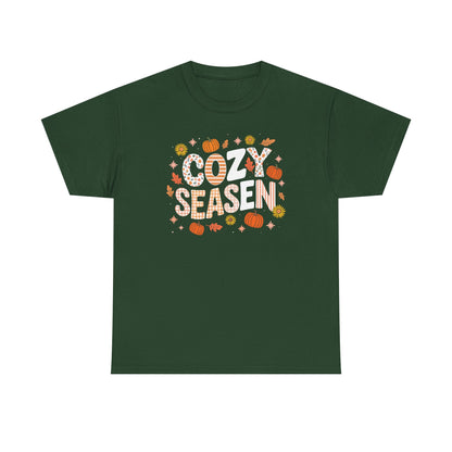 Cozy Season Autumn Fall Vibes Halloween Thanksgiving Pumpkin T-Shirt