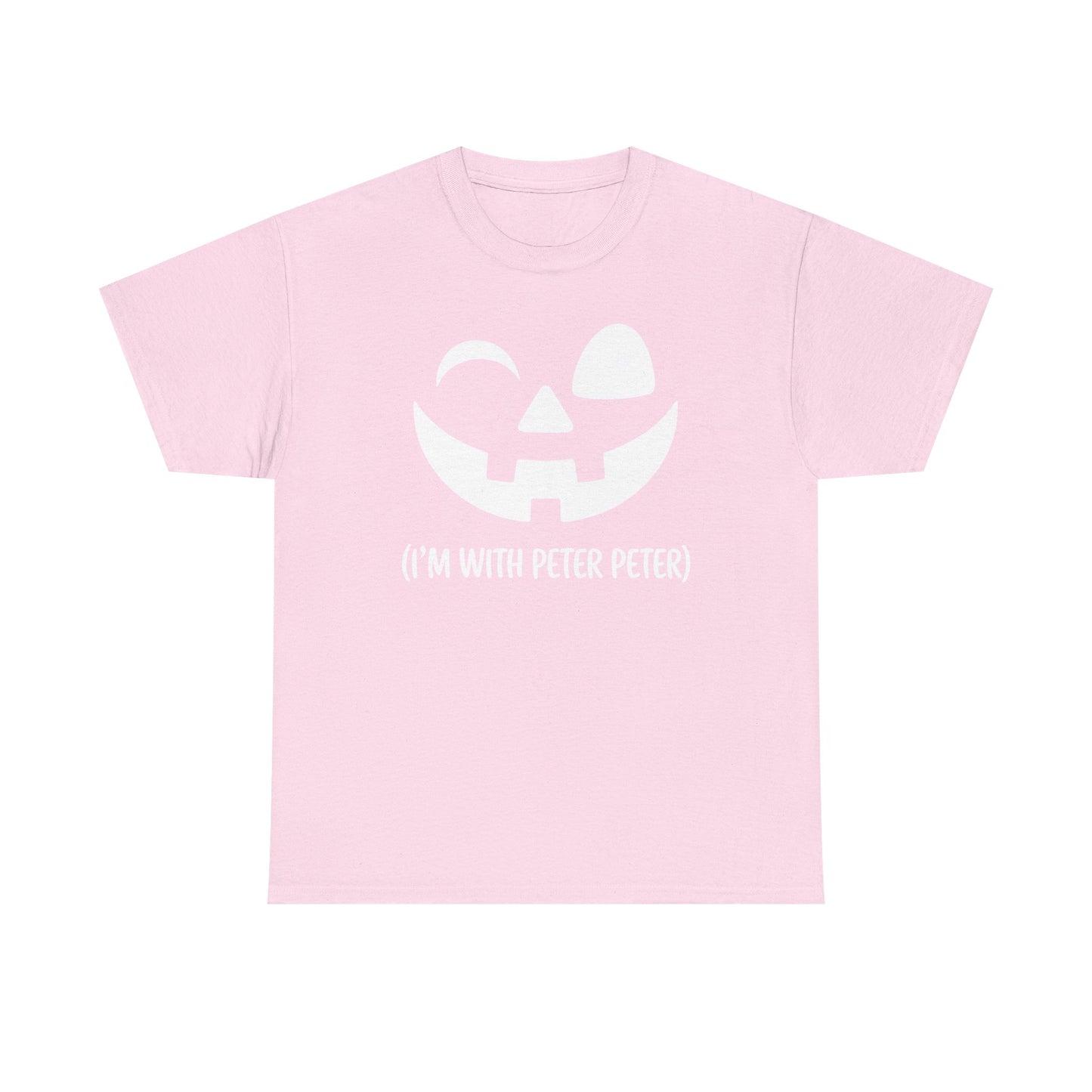 Im With Peter Couple Halloween Adult Eater Pumpkin T-Shirt