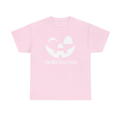 Im With Peter Couple Halloween Adult Eater Pumpkin T-Shirt