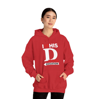 Funny Valentine's Day Couple Matching I Love His Dedication Hoodie