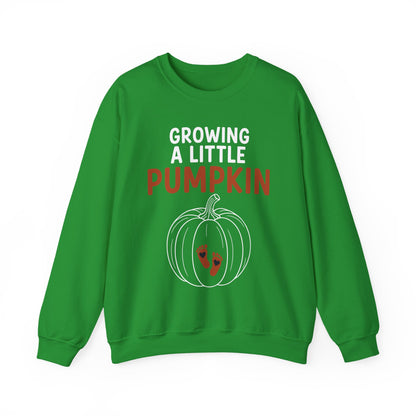 Growing A Little Pumpkin Fall Thanksgiving Baby Bump Wife Sweatshirt