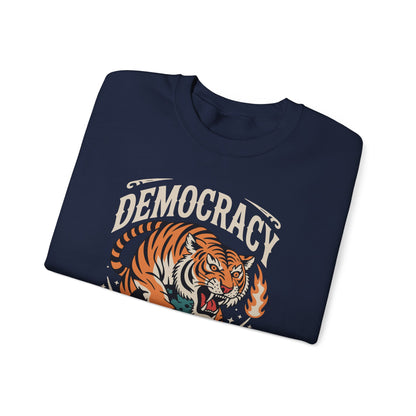 Democracy Has No King 8647 Anti Trump America Social Justice Sweatshirt