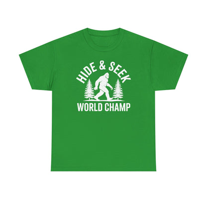 Bigfoot Hide And Seek World Champion Sasquatch Retro Vintage T-Shirt