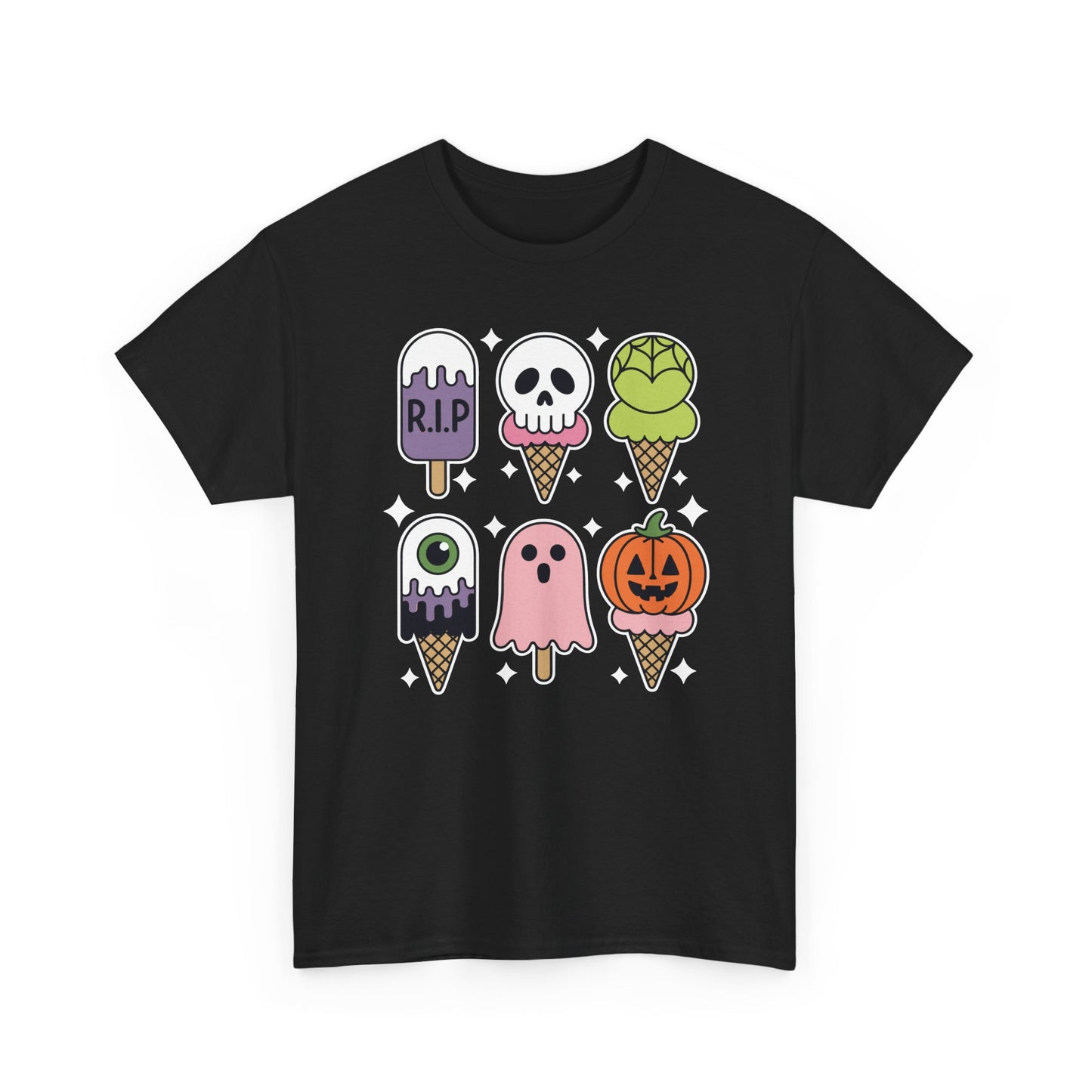 Horror Movie Summer Popsicle Halloween Ice Cream Summer-ween T-Shirt for Men Women