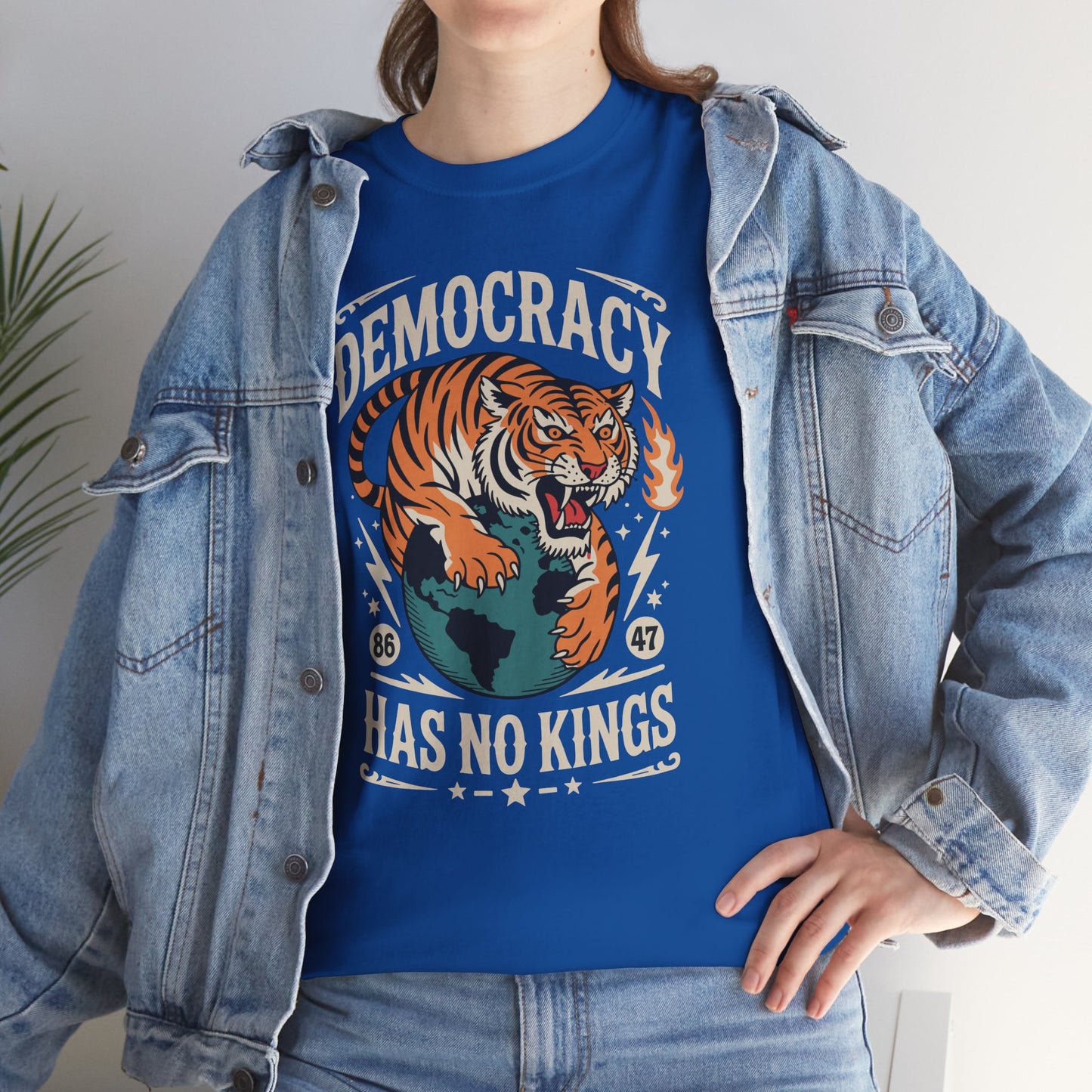 Democracy Has No King 8647 Anti Trump America Social Justice T-Shirt