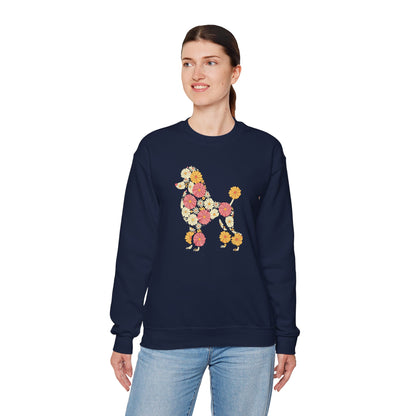 Funny Floral Flower Poodle Mom Grandma Womens Mothers Day Sweatshirt