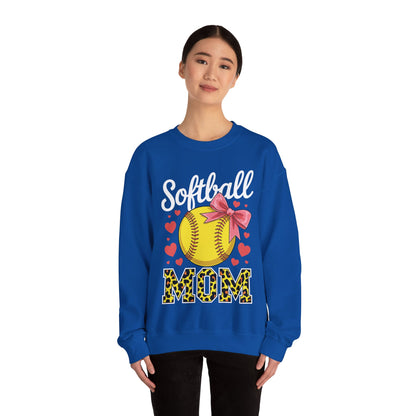 Softball Mom Headband Leopard Softball Ball Mothers Day Mama Sweatshirt
