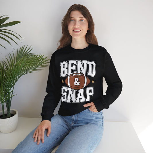 Funny Game Day Touchdown Season Cute Bend and Snap Football Sweatshirt