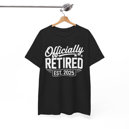 Funny Retirement 2025 Officially Retired Vintage Humor T-Shirt