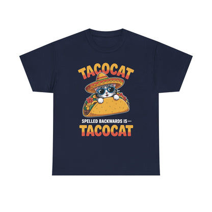 Tacocat Spelled Backwards Taco Cat Cinco De Mayo T-Shirt Men Women