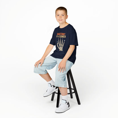 Funny Anatomy Of A Gamer Skeleton Hand Boys Kids Teens T-Shirt